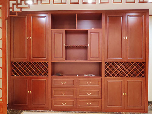 黄石中式家居装修之中式酒柜装修效果图