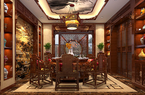 黄石温馨雅致的古典中式家庭装修设计效果图