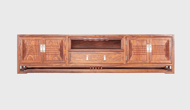 黄石刺猬紫檀电视柜低柜现代中式全实木电视柜客厅高低柜