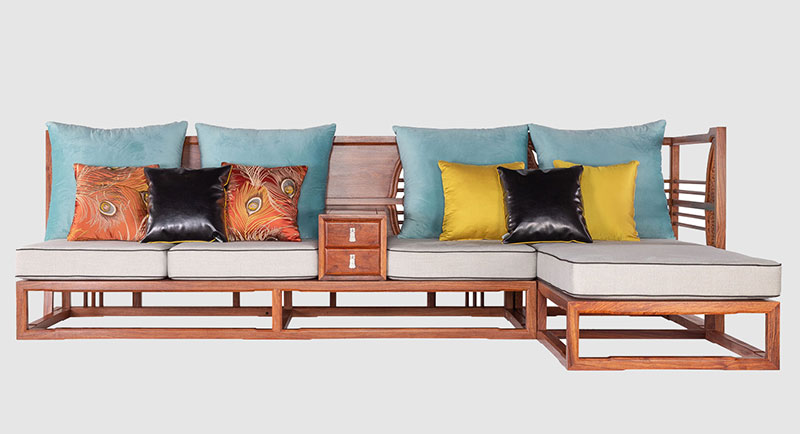 黄石中式家居装修实木沙发组合家具效果图